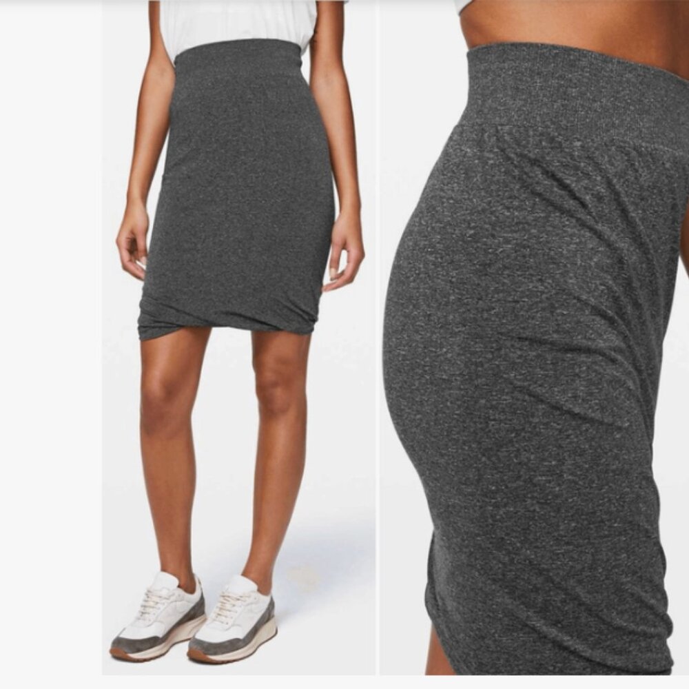 Lululemon Boulevard Bliss Skirt Size 6 Heathered Grey